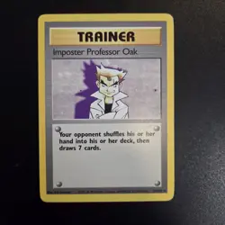 Pokemon Card - 11x Base Set Non Holo Rare WOTC Imposter Professor Oak - Image 2
