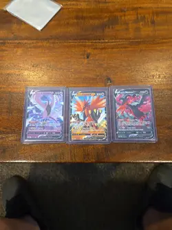 Galarian Articuno Zapdos Moltres Chilling Reign 3‑Card Promo Set NM Pokemon - Image 1