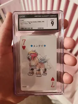 Entei Pokemon Playing Card (1999) Japanese Gold Deck Cgc 9 - Image 1