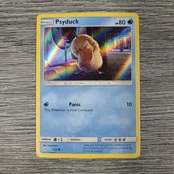Psyduck 2019 Detective Pikachu Set 7/18 Holo Foil Pokemon Card - CREASED - Image 1