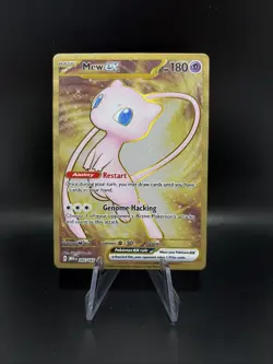 Pokemon TCG Mew EX Metal Gold NM 205/165 Scarlet & Violet 151 Promo Card - Image 1