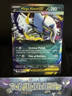 Pokemon Card Mega Absol EX 086/132 Double Rare Mega Evolution Base Set NM - Image 1