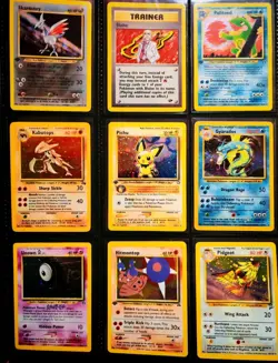 Vintage 162 Card Binder Collection Pokemon TCG , WOTC Holo's X9, 1st Editions - Image 1