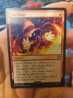 MTG - FINAL FANTASY - Fire Magic- NM - NF - Image 1