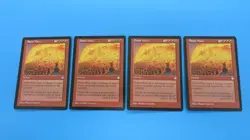 4x FLAME WAVE SORCERY STRONGHOLD MTG MAGIC THE GATHERING NM / UNPLAYED - Image 1