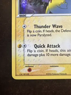 Pikachu 78/110 Reverse Stamped Holo MP Pokemon TCG EX Holon Phantoms MP - Image 5