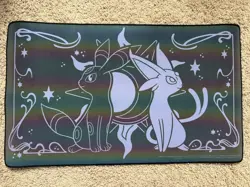 Pokemon Center Exclusive TCG Celestial Umbreon & Espeon Premium Playmat NEW - Image 1
