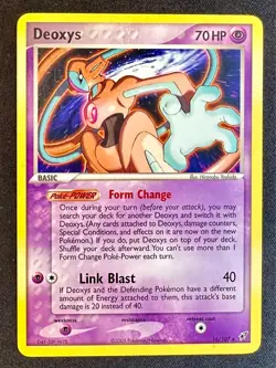 Deoxys 16/107 2005 EX Deoxys Pokemon Card TCG Nintendo Non Holo Rare - VLP - Image 1