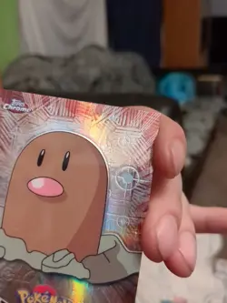 2000 Topps Chrome Pokemon TV Animation Edition Spectra Chrome Diglett #50 - Image 3