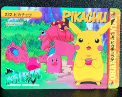 Pikachu 222 Pokemon Carddass Anime Collection Japanese 1999 Bandai Japan F/S - Image 1