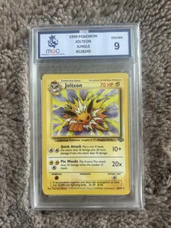 1999 POKEMON JUNGLE JOLTEON- MGC 9 - #20 20/64 Vintage WOTC Graded Pokemon TCG - Image 1
