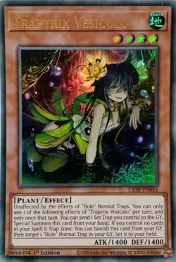LIOV-EN016 TRAPTRIX VESICULO ULTRA RARE 1ST EDITION YuGiOh CARD - Image 1