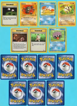 Lot of (7) different 1999 Pokemon cards, Base Set, EX-NMT! - Image 1