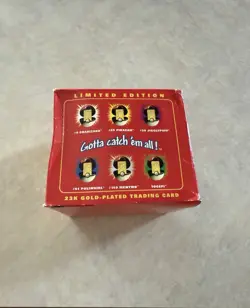 1999 Pokemon Gotta Catch'em All 23k Gold Plated Togepi Trading Card ball Sealed - Image 2