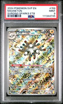 Magneton ETB 159 PSA 9 Promo Surging Sparks Scarlet & Violet Pokemon Card Game - Image 1