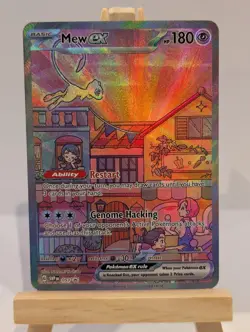 Custom Fan Art Mew Ex High Quality Custom Card Foil Finish - Image 1