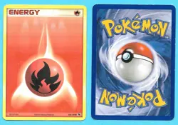 Lot of (4) diff. 2005 Pokemon cards, EX Ruby & Sapphire, Fire,Water,Grass, +1 - Image 2