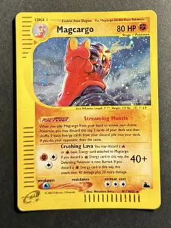 Pokemon Card-Magcargo H17/H32 Skyridge Holo-ENG-Played - Image 1