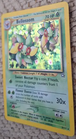 Pokemon TCG Bellossom Neo Genesis Holo Unlimited Rare Card 3/111 Stage 2 - Image 3
