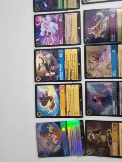 Lot Of 10 Lorcana Cards Various Sets All Foil And 4 Raised Foil - Image 2