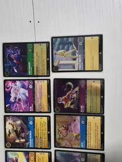 Lot Of 10 Lorcana Cards Various Sets All Foil And 4 Raised Foil - Image 3