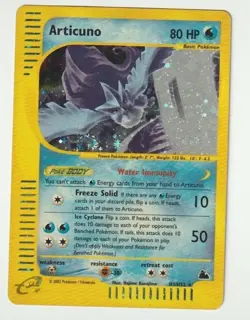 Pokemon Card-Articuno-Skyridge-H3/H32-Holo-ENG-Good-SWIRL - Image 1