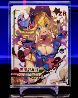 Dark Magician Girl - DMG - YuGiOh ZR Flash Gold Foil Signed Card Anime Waifu - Image 1