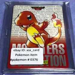 Pokemon Card - 1996 Bandai Carddass - No.004 Charmander - Red - #0376 - Image 1