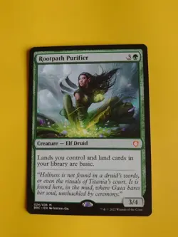 Rootpath Purifier. BRC MYthic Elf Druid Magic the Gathering Card. - Image 1