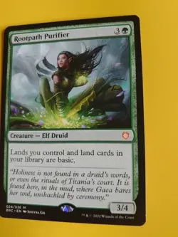Rootpath Purifier. BRC MYthic Elf Druid Magic the Gathering Card. - Image 2