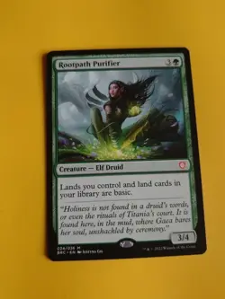 Rootpath Purifier. BRC MYthic Elf Druid Magic the Gathering Card. - Image 3