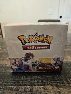 Pokemon TCG: Scarlet and Violet Paldea Evolved Booster Box TOP IS CUT SEE DESCRI - Image 1