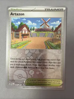 Pokemon TCG * SV Paldean Fates * 76/91 Artazon REVERSE HOLO Uncommon * FRESH PK - Image 1