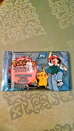 Topps Pokemon Series 3 TV Animation Edition Factory Sealed Pack - Pikachu & Ash - Image 1