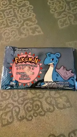 Topps Pokemon Series 3 TV Animation Edition Factory Sealed Pack - Lapras - Image 1