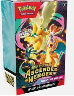 LOT OF 4 Pokemon TCG Mega Evolution Ascended Heroes Booster Bundle *Presale* - Image 1