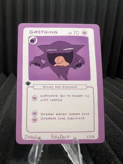 Gasthing (Haunter) 23/25 - 1st Edition Pokederp First Print Fan Art - Pokemon - Image 1