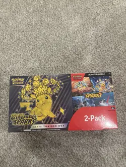 Pokemon TCG Surging Sparks Elite Trainer Box & Booster Bundle - Costco 2 Pack - Image 1