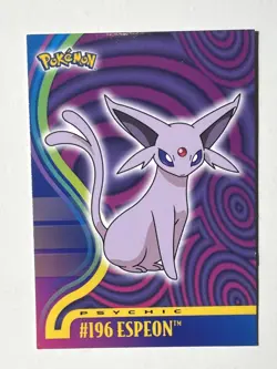 pokemon topps johto league champions #196 Espeon - Blue Logo Rare - NM - 2001 - Image 1