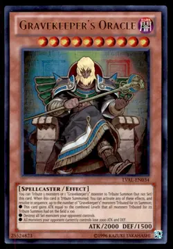 Yu-Gi-Oh! Gravekeeper's Oracle #LVAL-EN034 Light Play - Image 1