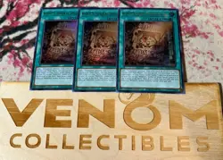 3x (M/NM) Wanted: Seeker of Sinful Spoils RA03-EN074 Ultra Rare 1st Ed. YuGiOh - Image 1
