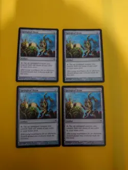 Springleaf Drum. Artifact x4 MTG 4 Card playset . Lorwyn. - Image 1
