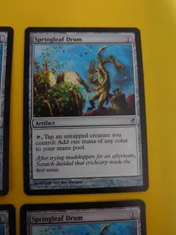 Springleaf Drum. Artifact x4 MTG 4 Card playset . Lorwyn. - Image 3