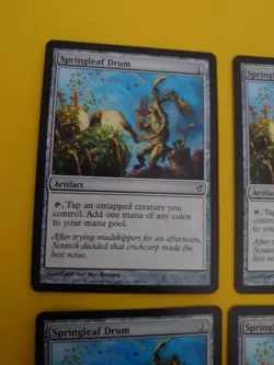 Springleaf Drum. Artifact x4 MTG 4 Card playset . Lorwyn. - Image 4