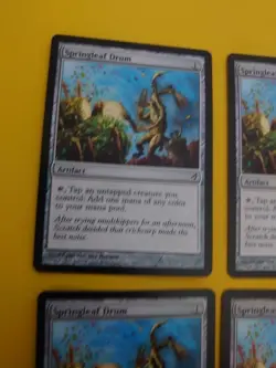 Springleaf Drum. Artifact x4 MTG 4 Card playset . Lorwyn. - Image 5