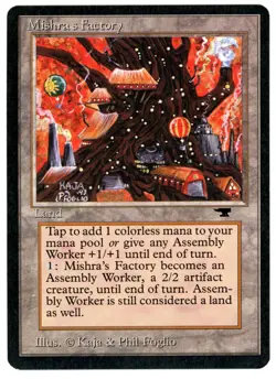 MISHRA'S FACTORY (AUTUMN) [ATQ - ANTIQUITIES] - MTG VINTAGE CARD [EXCELLENT] - Image 1