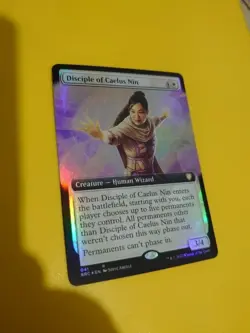 Disciple of Caelus Nin FOIL BRC 041 rare human wizard. MTG Card. - Image 4