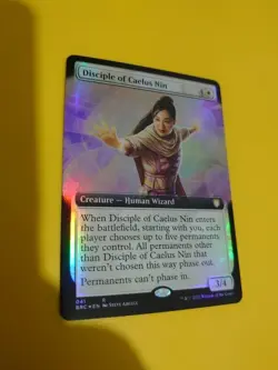 Disciple of Caelus Nin FOIL BRC 041 rare human wizard. MTG Card. - Image 5