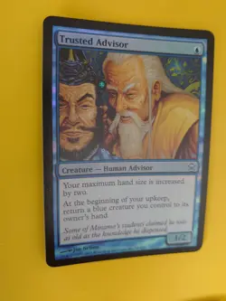 MTG Card. Trusted Advisor FOIL Saviours of Kamigawa. Exact as pictures - - Image 3