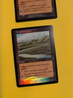 Irrigation Ditch x2 land INVASION. FOIL MTG 2 Card. Shooting star - Image 2